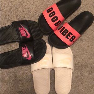 3 pairs of slides!